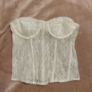 Edikted Lace Bustier Top